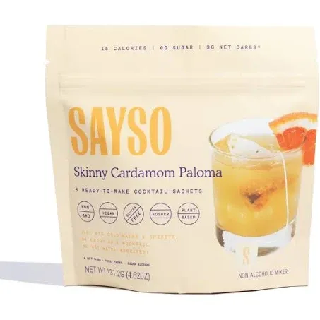 Sayso Skinny Cardamom Paloma - 8 ct