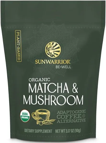 Sunwarrior Organic Matcha Mushroom Powder