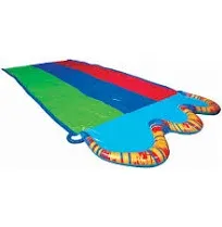 Kids Triple Racer Inflatable Water Slide, 16 ft x 82 in, Outdoor Splash Toy