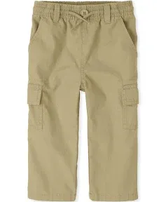 The Children's Place Baby Boys' and Toddler Boys' Pull On Slim Cargo Pants