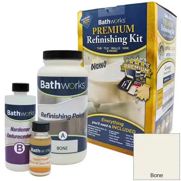 Bathworks 20-oz. DIY Bathtub Refinishing Kit- Bone