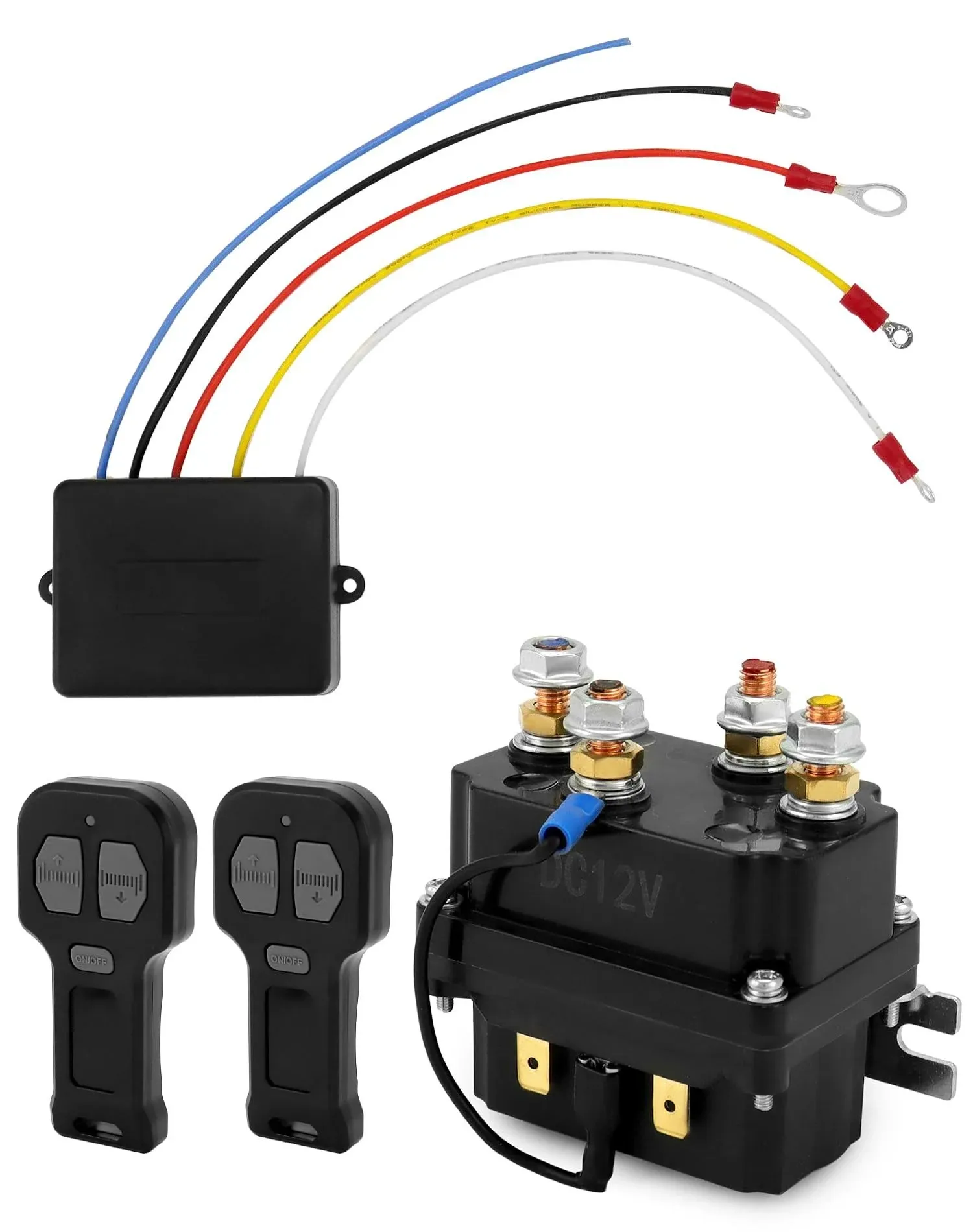 Wireless Winch Remote Control Kit 12V 250A Winch Solenoid Relay Contactor + 1...