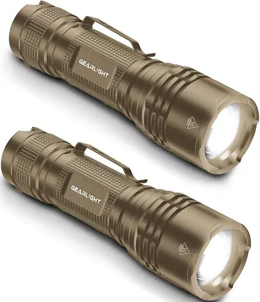 Gearlight LED Tactical Flashlights High Lumens - Mini Flashlights for EDC Carry 