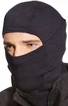 Ergodyne® N-Ferno 6847 FR Dual Compliant Balaclava Face Mask, Polartec FR Power Grid Fleece, One Size Fits Most, Black