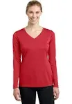 Sport-Tek LST353LS - Ladies Long Sleeve PosiCharge Competitor & V-Neck Tee M True Red