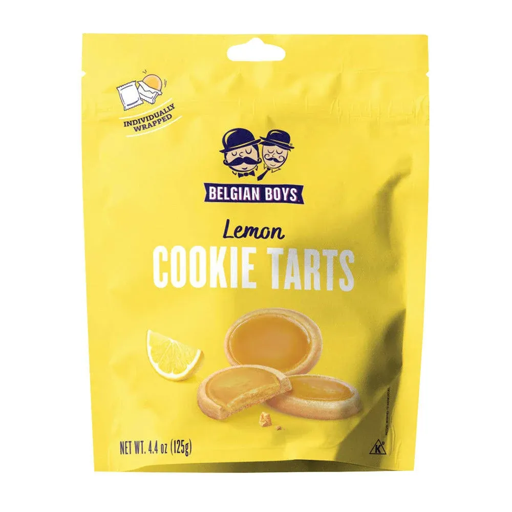 Belgian Boys - Lemon Cookie Tarts - 4.4oz - 6ct Case