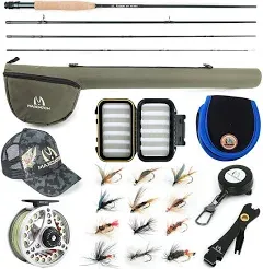 Extreme 3/4/5/6/7/8WT Fly Fishing Rod Kit, New Starter, Whole Combo