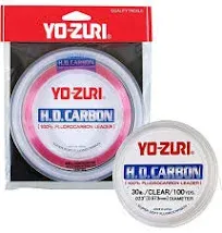 SPOOL YOZURI 8# CLEAR FLUOROCARBON LEADER  HOOK TYING   LURE RIGGING