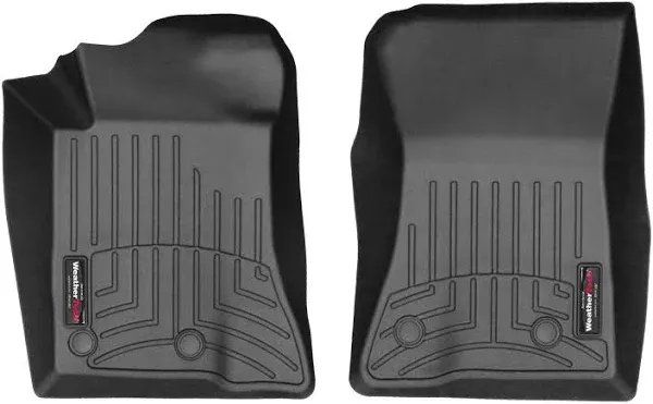 WeatherTech Custom Fit FloorLiners for Ford Mustang, Shelby GT350, Shelby GT350R, Shelby GT500, Mach 1-1st & 2nd Row (44699-1-2), Black