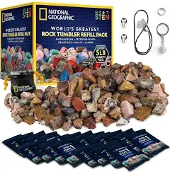 Rock Tumbler Refill Kit 5 lb. Mix of Rocks for Tumbling and Rough Gemstones 2024