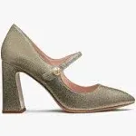 Kate Spade New York Maren Pearl High Heels Silver Gold : 10 M