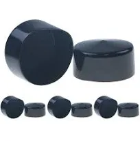 acocony 1 Rubber End Caps Round Rubber Caps Plug Insert Decking Caps Black Rubber Tips PVc Flexible Vacuum Caps Plastic End