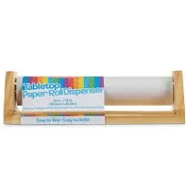 Melissa & Doug Wooden Tabletop Paper Roll Dispenser