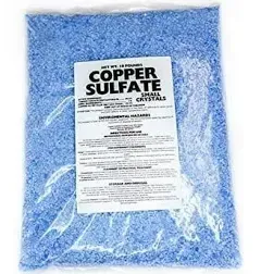 Copper Sulfate Small Crystals 10lb Bag