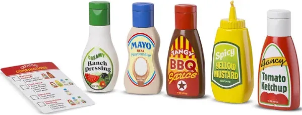 Melissa & Doug Favorite Condiments Play Food Toys