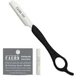 Facn Professional Hair Styling Thinning Texturizing Cutting Faether Razor + 10 Replacement Blades