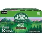 Green Mountain Dark Magic Extra Bold Coffee K-Cups, Regular, 70/Box