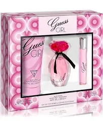 GUESS Girl Eau de Toilette 3 Piece Gift Set Perfume Spray 3.4 Fl. Oz