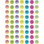 Teacher Created Resources Brights 4ever Smiley Faces Mini Stickers, 378 per Pack, 12 Packs