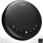 EMEET Conference Speaker and Microphone Luna 360° Voice Pickup w/Noise Reduction/Mute/Indicator USB Bluetooth Speakerphone w/Dongle for 8 People