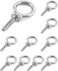 Eye Bolt 5 Pack 1/4 20 X 1 Marine Grade Stainless Steel Lifting Ring Threaded