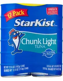 StarKist Chunk Light Tuna in Water - 5 oz Can (Pack of 4)