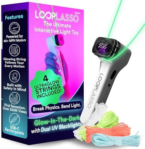 Loop Lasso Nano Glow-in-the-Dark String shooter Toy