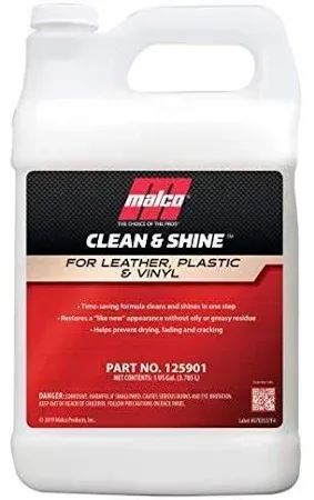 1 GALLON Malco Clean &amp; Shine Interior Car Cleaner 125901 075929359010