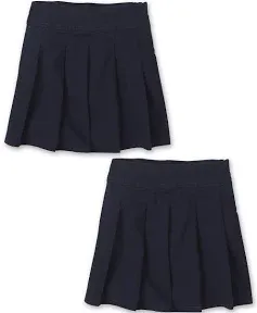 The Children&#039;s Place girls Pleated Skort 2 Pack Tidal Blue 12 Slim