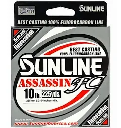 Sunline 63042304 4594-0111 Assassin FC 12Lb Fishing Equipment, 12 lb