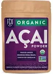 Organic Acai Powder Freeze-Dried 16oz Resealable Kraft Bag 1lb 100 Raw Superfood Berry from Brazil by FGO