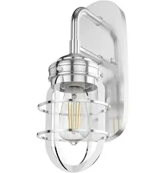 Hunter Starklake 1-Light Wall Sconce in Chrome