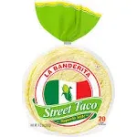 La Banderita® Street Taco | 4" Yellow Corn Tortillas | 9.2 oz.| 20 Count (Pack of 6)