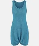 Cupshe Cobalt Blue Sleeveless Hem Twist Cover-Up Dress - Cobalt,M