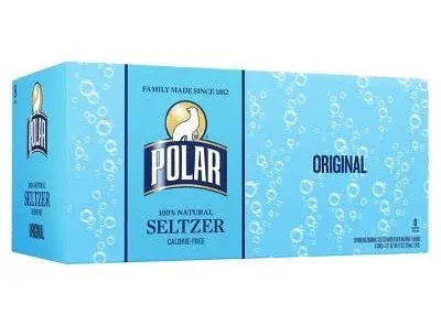 Polar Seltzer Water Original 12 fl oz 8 Pack