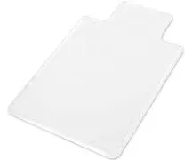 WorkOnIt Office Desk Chair Floor Mat with Lip, Clear