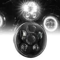 5.75&#034; 5 3/4 Harley LED Headlight For Harley Davidson Black-Finish Round LED M...