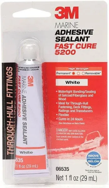 3M TALC Marine Adhesive Sealant Fast Cure 5200 (06535) Permanent Bonding and Sea