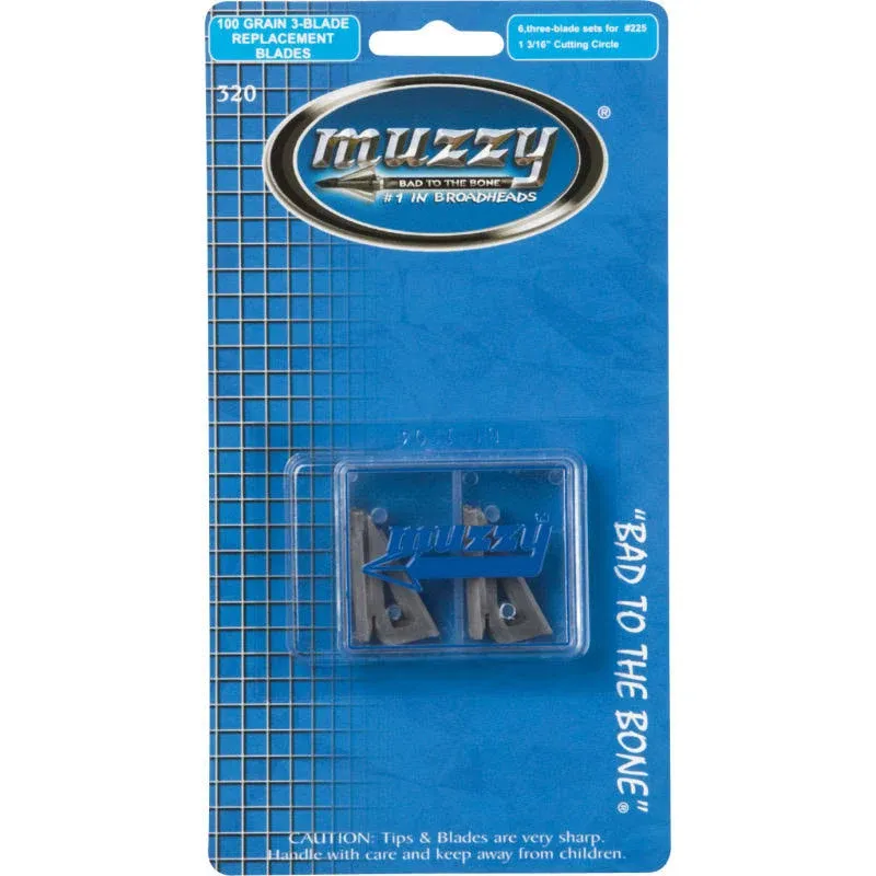 Muzzy 100gr 3-Blade Replacement Blades