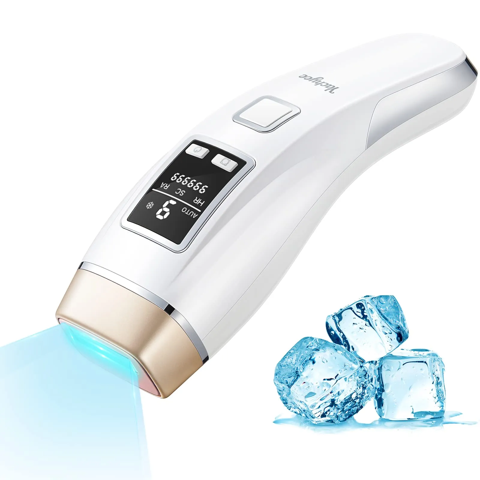 Yachyee Laser Hair Removal System Permanent with Painless Ice Cooling