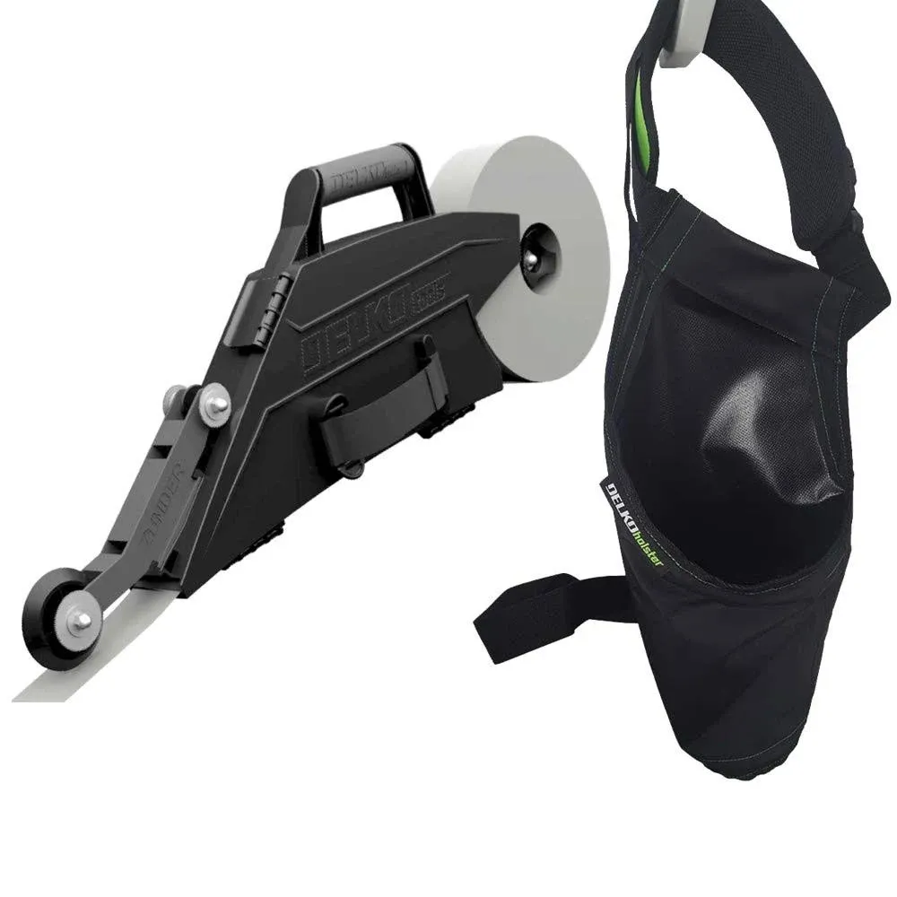 Delko Zunder Drywall Banjo Taping Tool with Belt Holster - Waterproof Banjo H...