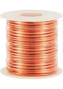 99.9% Dead Soft Copper Wire, 16 Gauge/ 1.3mm Diameter, 127 Feet/ 39 M, 1 Pound Spool Easy Install