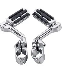 XFMT 125 32 mm Long Angled Adjustable Highway Foot Pegs Peg Mount For Harley Davidson