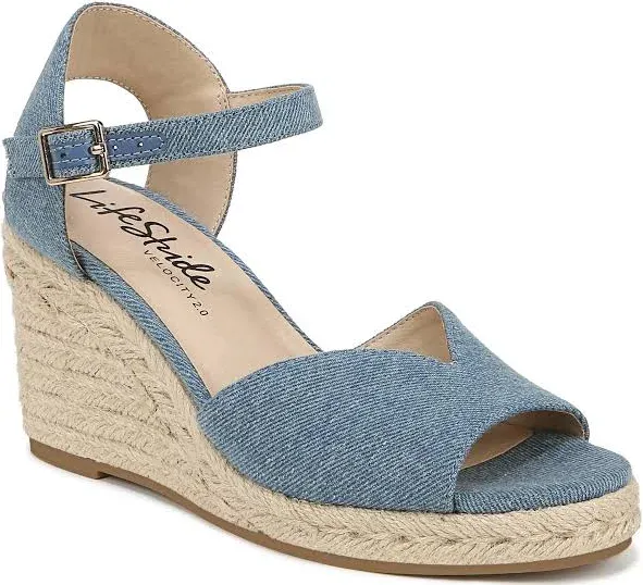 LifeStride Women's Tess Espadrille Wedge Sandals