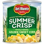 Del Monte Summer Crisp Golden Sweet Corn, Whole Kernel - 11 oz