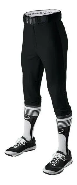 EvoShield Youth Salute Baseball Uniform Pants - Open Bottom and Knicker Style - Pinstripe and Solid