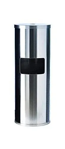 GoodEarth Stainless-Steel Floor Stand Wipe Dispenser with Built-in Trash Receptacle