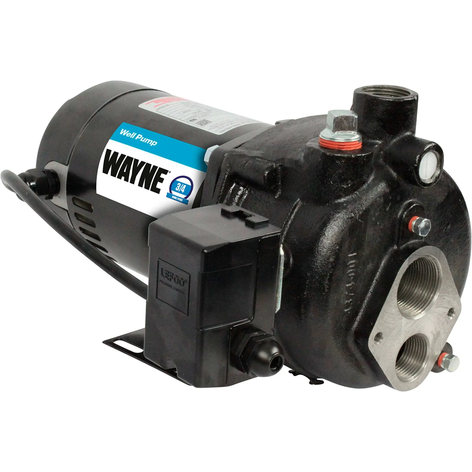 Wayne CWS75 Upgraded 3/4 HP Cast Iron Convertible Well Jet Pump