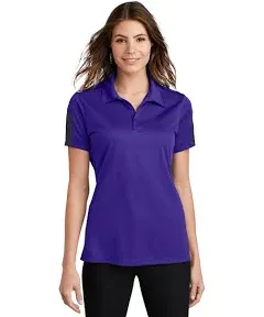 Sport-Tek Ladies PosiCharge Active Textured Colorblock Polo