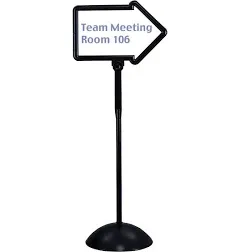 Safco 4173BL Double-Sided Arrow Sign Dry Erase Magnetic Steel